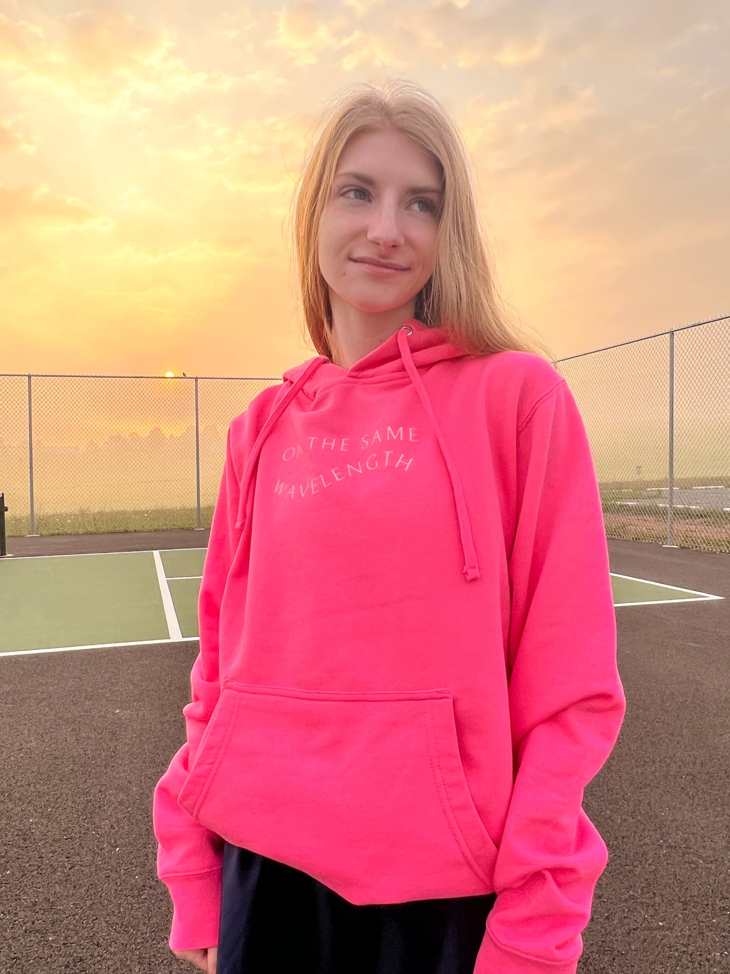 Positive Collection Oversized Hoodie Pink