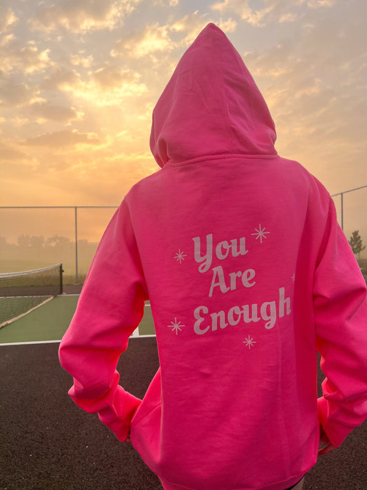 Positive Collection Oversized Hoodie Pink